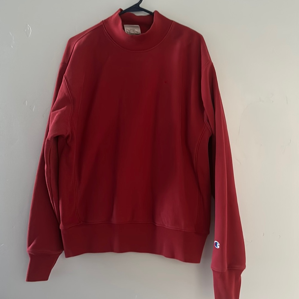 Champion red long sleeve sweater